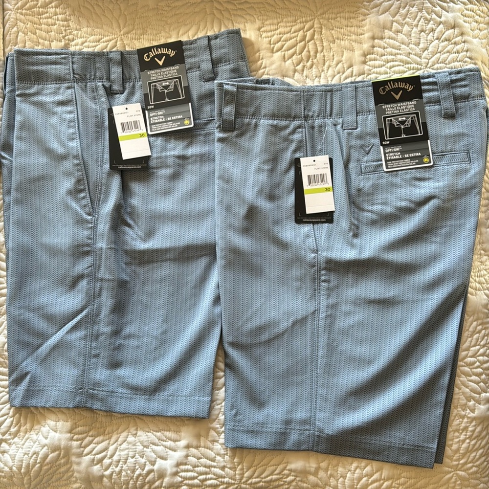 Callaway Men’s Shorts - 30W - Flint Stone